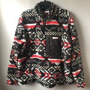 Columbia West Bend Women’s Quarter Zip Pullover Fleece Sweater size XXL
